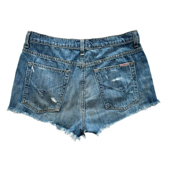 Hudson Tori Slouch Shorts Angeleno Sz 27 Raw Hem Button Fly Sold Out REVOLVE - Picture 8 of 8